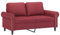 ULUYYUC Jugendsofa Big Sofa Küchensofa Sitzecke Wohnzimmer - 2-Sitzer-Sofa Weinrot 120 cm Kunstleder für Wohnzimmer Balkon Küche Esszimmer