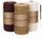 VORHOT Makramee Garn 3mm x100m, Makramee Garn Set Khaki Braun Beige, Baumwollgarn 3mm, Baumwollkordel Natur, Baumwoll Bastelschnur für Basteln Stricken Boho Deko Wandbehang Dekoration