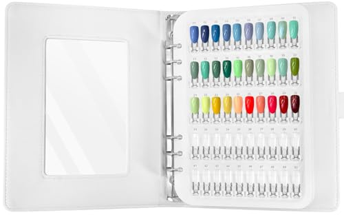 150 Couleurs Nuancier Ongles Modèles de Présentation, Présentoir Ongles Nuancier Nuancier Vernis Semi Permanent pour Style Nail Art et Affichage Des Couleurs, C11 