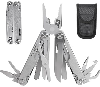 KLARUS 20 in-1 MT07 Professional Multi-Function Tool Pliers Men's Gift Set, Multi-Tool Including Pliers, with a Carrying case for Outdoor Camping and Repairs