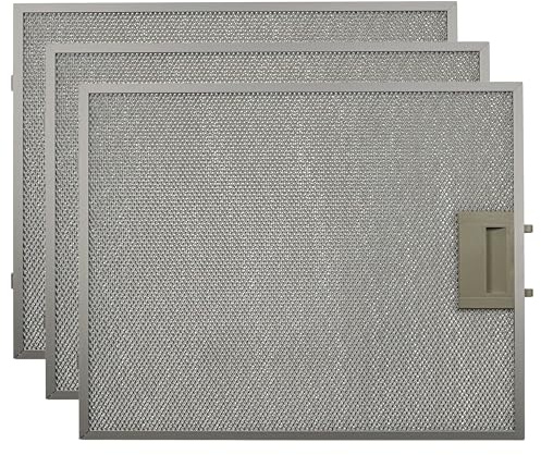 vhbw 3x Filter Metallfettfilter kompatibel mit Neff D89EH52N0/02 | D89EH52N0/03, D89EH52N0/01 Dunstabzugshaube - 34,9 x 29,6 x 0,8 cm, Metall