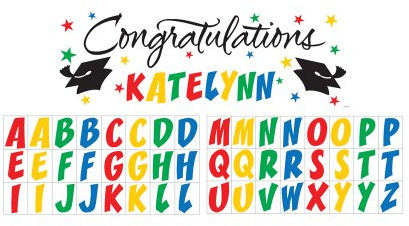 Creative Converting 291446 Party Banner Partybanner, Papier, Grad