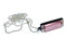 Miniblings chaîne à Billes plaqué Argent Harmonica Collier Jouable 80cm Harmonica Rose - Bijoux Fantaisie Fait Main