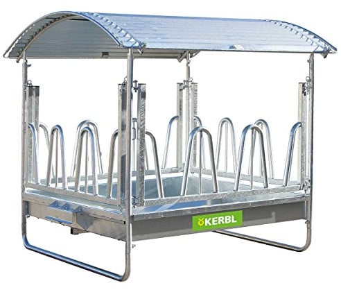 Kerbl Viereckraufe mit Palisaden- freßg. 2x2 Standard komplett