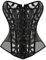 KUOSE Damen Schwarz Weiß Body Shaper Vollbrust Corsage Top Übergrößen Schwarz EUR(38-40)XL