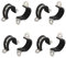 Sourcingmap 22mm Dia Rubber Lined U Shaped 304 Stainless Steel Pipe Clip Hose Clamp 8pcs