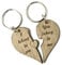 Manta Makes I Love You Heart Couple Key Chain Ring Keyring Lover Gift Engraved - Perfect for Valentine's Day, Wedding, Anniversary, Birthday, Christmas, Couples