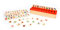 edu fun 31100 Puzzle Sortierbox Motorik-Spielzeug Sortierkasten mit Deckel Holzspielzeug Lernspielzeug Holzpuzzle Spielzeug aus Holz 100 Teile 10 Kategorien Tiere Formen Kleidung Früchte Zahlen