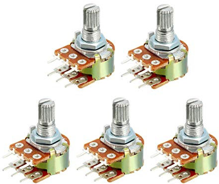 sourcing map 5 Stk. WH148 20K Ohm Variable Widerstände Dual Drehen Rotary Potentiometer de