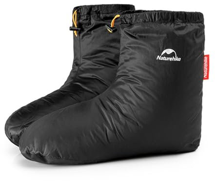 Naturehike Botas Impermeables de la Zapatilla Calcetines Ganso Abajo multifuncionales y Guantes de Invierno al Aire Libre Guantes Térmicos Hombres Mujeres para Esquiar Snowboard Ciclismo(L)