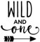 Bügelbild Aufbügler Geburtstag Wild and One