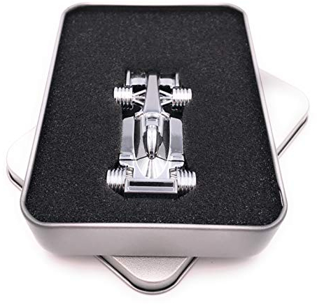 Onwomania Course de Voitures F1 Racing Car Racing Metal Silver Clé USB dans Une boîte Cadeau 32 Go USB 2.0