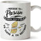 MUGFFINS Taza motivacional Persigue tu pasión porque será lo que te lleve a tu destino - Regalos para Animar y Motivar en el Desayuno