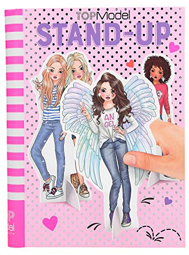 Depesche 10559 TOPModel - Malbuch Stand Up mit Figuren aus Pappe, zum Anmalen und Aufstellen, ca. 21,5 x 16,5 x 1,7 cm groß