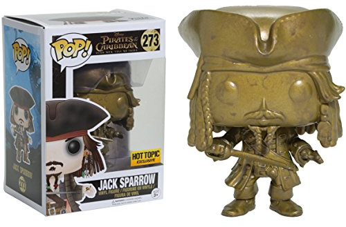 Funko Jack Sparrow (Hot Topic Exc): Pop! Vinyl Figure & 1 Compatible Graphic Protector Bundle (273 - 13842 - B)