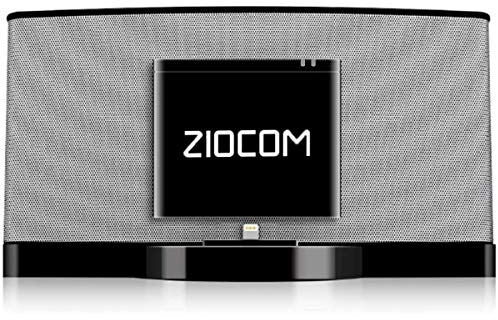 ZIOCOM 8 Pin Bluetooth aptX Adaptador y Recibidor para Bose Sounddock III/XT, JBL MS302GM, Philips DS1155B/93, Philips AJ7260D/93, Yamaha TSX-14, iHome IPL8BN, RSR DS406BT