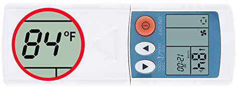 RCECAOSHAN Compatible with Mitsubishi Electric Mr Slim Air Conditioner Remote Control MSY-GL18NA-U1 MSZ-GL18NA-U1 NTXWST18A112AA Display in Fahrenheit