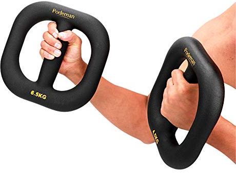 1 Paar Ring Hantel Arm Muskelform Fitness Fitness Abnehmen Beauty Dipping für Home Gym Krafttraining Übung,16kg(2x8kg)