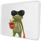 Mauspad mit lustigem Frosch und Brille, für Gaming, Computer, Büro, Zuhause, PC, Laptop, 25,4 x 30,5 cm
