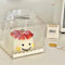 DZOZO 10Pcs Transparent Cake Box Clear Cake Gift Box Square Plastic Baking Box Cupcake Containers Display Box Carrier Cake Holder for Candy Chocolate Dessert