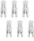 6 Pack G9 Halogen Bulbs, Warm White, Oven Bulb, 25W 230V, Resistant to 500°C