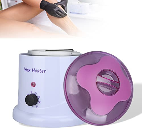 Chauffe-cire Professionnel pour Femme Épilateur Pot Épilation électrique Machine de Chauffage à la Cire pour Tous les Types de Cheveux Corps Jambes Sourcils Visage Bikini Épilation Cire Dispositif EU