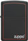 Zippo Sturmfeuerzeug - Classic Black & Red - Black Matte, Color Image - Nachfüllbar - Wiederverwendbar - Windfestes Design - Geschenkbox - Made in USA