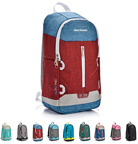 meteor 10 und 20L Kühlrucksack Kühltasche Isolierter Rucksack Lunchrucksack Kühlbox Picknickrucksack Eiscampingtasche Picknicktasche Outdoor Reisetasche (10L, Sea/Grün), grün, 10 l