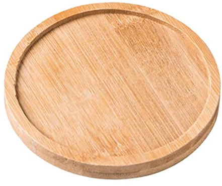 Fenteer Bathroom Tray Toilet Tank Tray Pedestal Stand Soap Holder Vanity Tray for Bathroom Home, Round