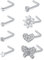 Incaton 20 Gauge 8stk Nasenstecker Nasenpiercing Nasenring Chirurgenstahl Nostril Piercing Schmuck Set