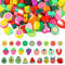 Vin Beauty 100 Stück Frucht Polymer Ton Perlen Charms, Assort Frucht Spaß Schmuck Perlen gemischt niedlich Spacer Ton Charme Perlen für diy Halskette Ohrringe Armband Schmuck Handwerk liefert