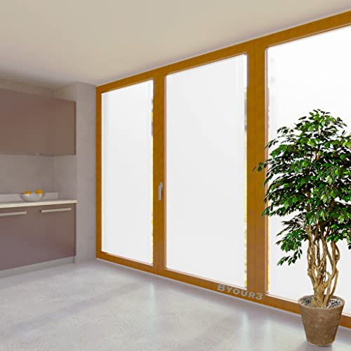 Byour3 - Tende per interni a Vetro Finestra - SU MISURA ARTIGIANALI - Tendine Finestra Tenda per Porta Finestre Soggiorno Cucina Camera Bambini Tende per Ufficio (Trama Effetto Lino)