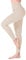 SINOPHANT Leggings Damen High Waist - Blickdicht Leggins mit Bauchkontrolle für Sport Yoga Gym(1 Weiß Beige,S-M)