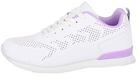 Dek T755G-7 Fluke, Womens Bowling Shoes EVA Sole White Size 7 UK