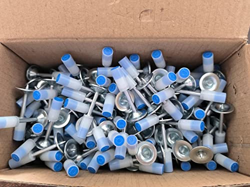 200Pcs/set 25/37/42m Round Nails Manual Fire Round Nail Gun Fixed Pegs Ceiling Artifact Diameter 7.3mm For Mini Ceiling tool (Color : 200 PCS 42MM)