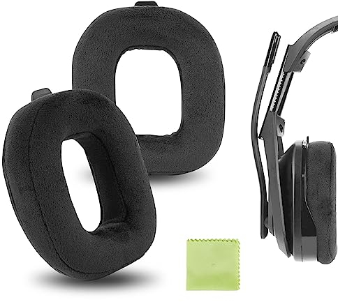 Geekria Comfort Velours-Ersatz-Ohrpolster für Astro A50 Gen 4 Kopfhörer, Ohrpolster, Reparaturteile (schwarz)