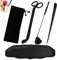 4 in 1 Candle Accessory Set, Candle Wick Trimmer, Candle Snuffer, Candle Dipper, Storage Tray Plate with Portable Bag Gift Package for Candle Lovers, Stainless Steel Candle Care Tool Kit (Black)