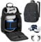 PGmoon Carrying Case for Oculus Quest 2&Pro,Protective Storage Backpack for Oculus Quest 2 &Pro Headset and More,Single Space for Touch Controller and Multiple Pockets (Patent Design).