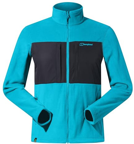 Berghaus Herren Prism Guide Interactive Fleece, Jungle Jewel/Jet Black, XL