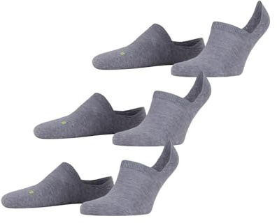 FALKE Unisex Cool Kick Invisible 3-Pack Füßlinge atmungsaktiv schnelltrocknendes Funktionsmaterial leichte Polsterung Plüschsohle High-Cut kühlend sportlich flache Naht an Fußspitze Multipack 3 Paar