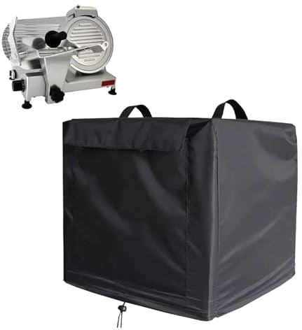 Baomaeyea Meat Slicer Cover(Cover Only),Heavy Duty 420D Oxford Fabric Waterproof Dust-Proof Meat Slicer Covers Protector Compatible with VEVOR/BESWOOD 250 Meat Slicer
