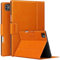 Antbox Case for iPad Pro 13 inch Case (M4) 2024 with Built-in Pencil Holder Supports Pencil Pro and Pencil (USB-C) Auto Sleep/Wake Function PU Leather Cover for iPad Pro 13'' (Orange)