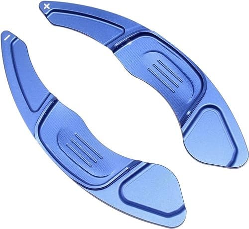 2 Pezzi Palette del Cambio al Volante per Golf 7 2015-2019, Alluminio Cambio al Volante Accessori Lo Styling Dell'auto,Blue