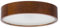 STOLARNIA PIKA Schlafzimmerlampe - Runde Holz Deckenlapme Nussbaum 2xE27 (∅37 cm) - Modern Dunkelbraun Deckenleuchte für, Wohnzimmer, Flur, Küche - Stilvolle Kiefernholz LEJA