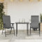 YLGTYUIK 2 Stück graue Poly Rattan-Gartenstühle, klappbar, Outdoor-Stühle mit Verstellbarer Rückenlehne