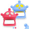 GUIGUZHJ 2 Pack Teething Toys for Baby, 100% Silicone Baby Teether Mitten, Teething Glove Prevents Finger Sucking, Bite Toys Chew Toys for Babies Gum Relief
