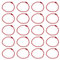 sourcing map 30Pcs 5 Inch Ball Bead Chain, Metal Ball Chain with Connectors for Keychain Hanging Ornament Tag Jewelry Necklace Christmas Decoration,Red