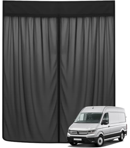 Moskitonetz Kompatibel mit VW Crafter II >2017 für Schiebetür, Insektennetz Magnetisch Fliegengitter, Seitentür Schattennetz