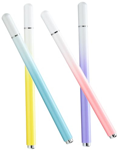 DIYEAH 3 Series Aguja Lápiz Óptico para Computadora Portátil Tableta Lápiz Óptico Universal Tocar De Teléfono para Pantalla Táctil Bolígrafo Lápiz De Manzana Metal 4 Piezas X 3