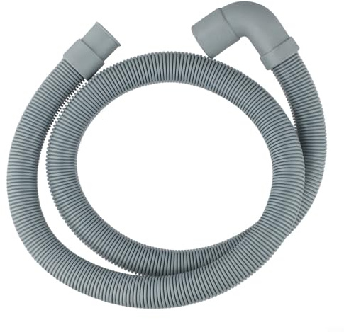Rallonge de tuyau de vidange flexible en polypropylène pour machine à laver et lave-vaisselle compatible avec sortie de 20 à 21 mm et coude de 22 à 23 mm (1 m)